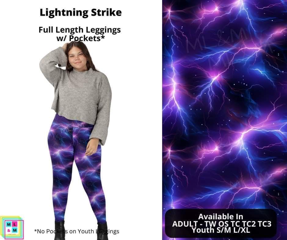 Lightening Strike Full Length Leggings w/ Pockets – My3Kids Boutique